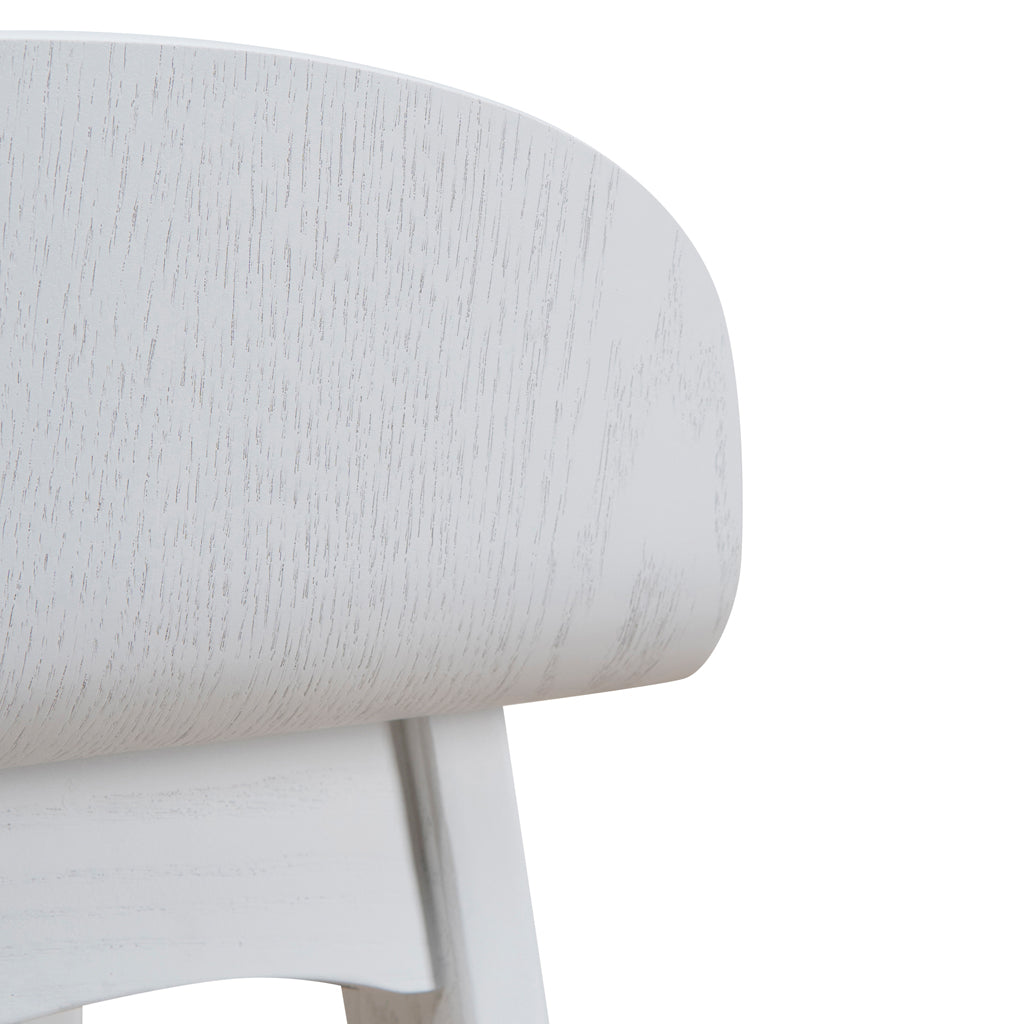 65cm Amalfi Bar Stool - Full White