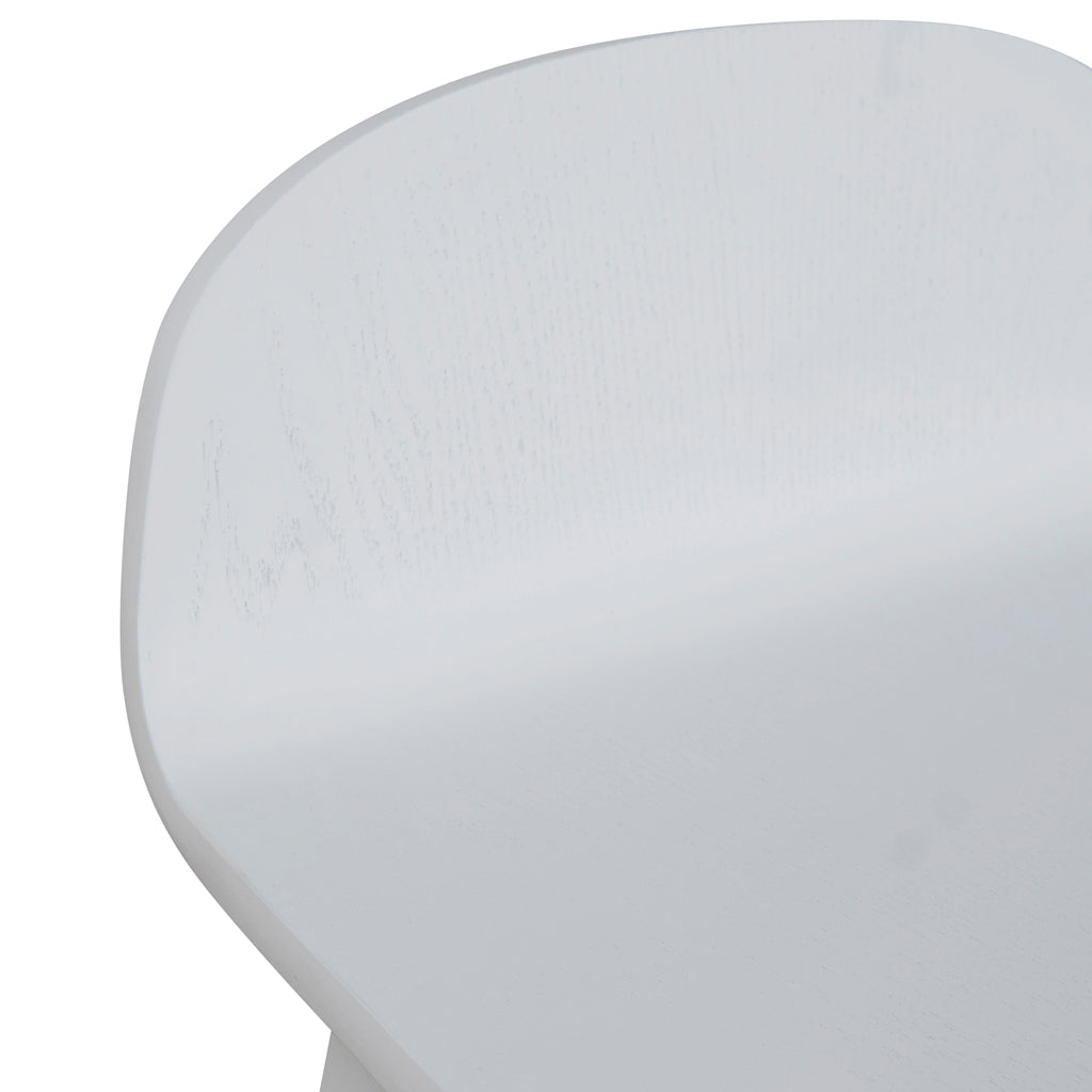 65cm Amalfi Bar Stool - Full White