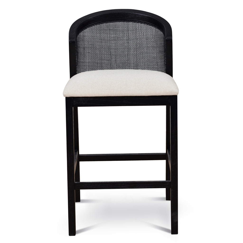 Black Elm Barstool - Dawn Beige