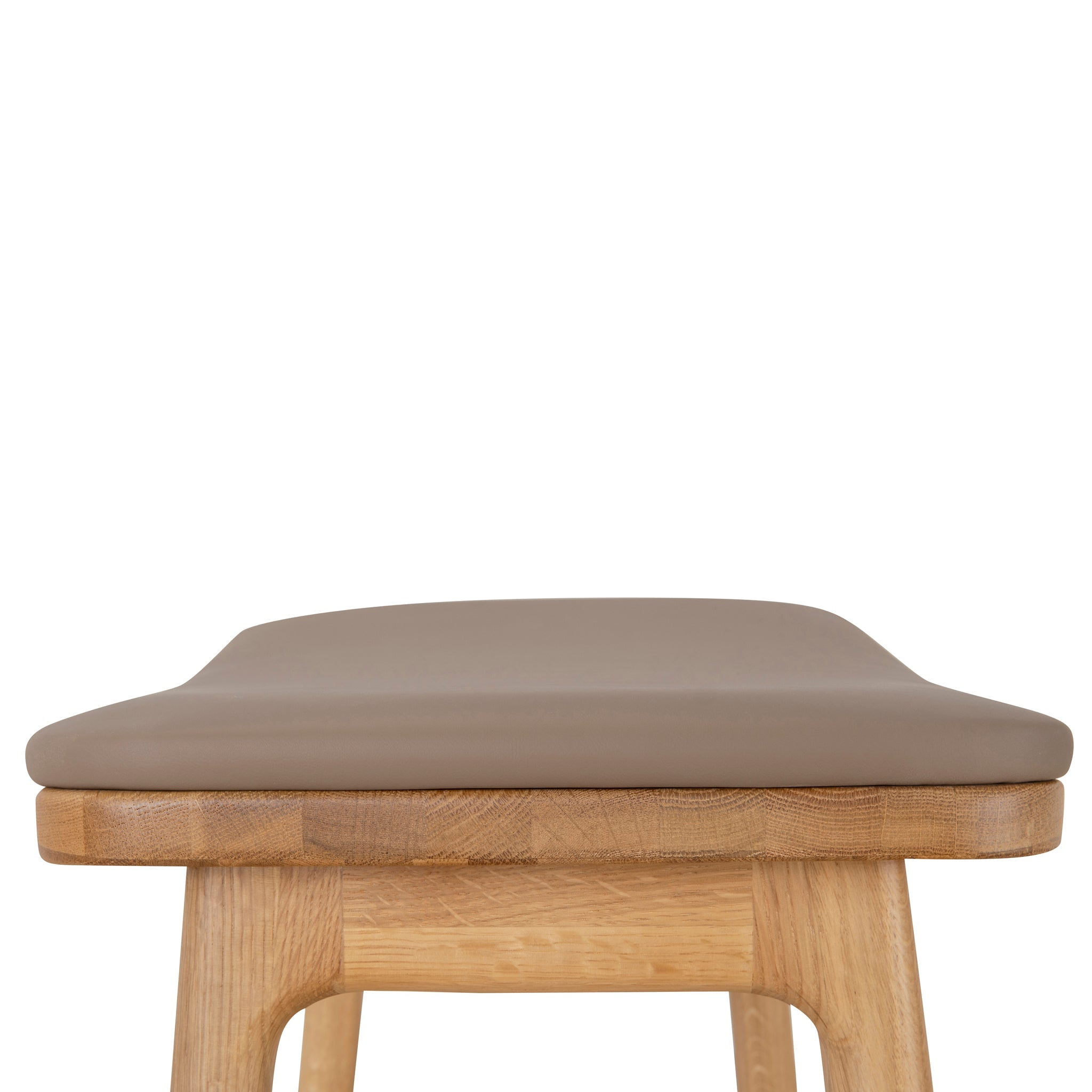 67cm Natural Amalfi Bar Stool - Mocha Brown