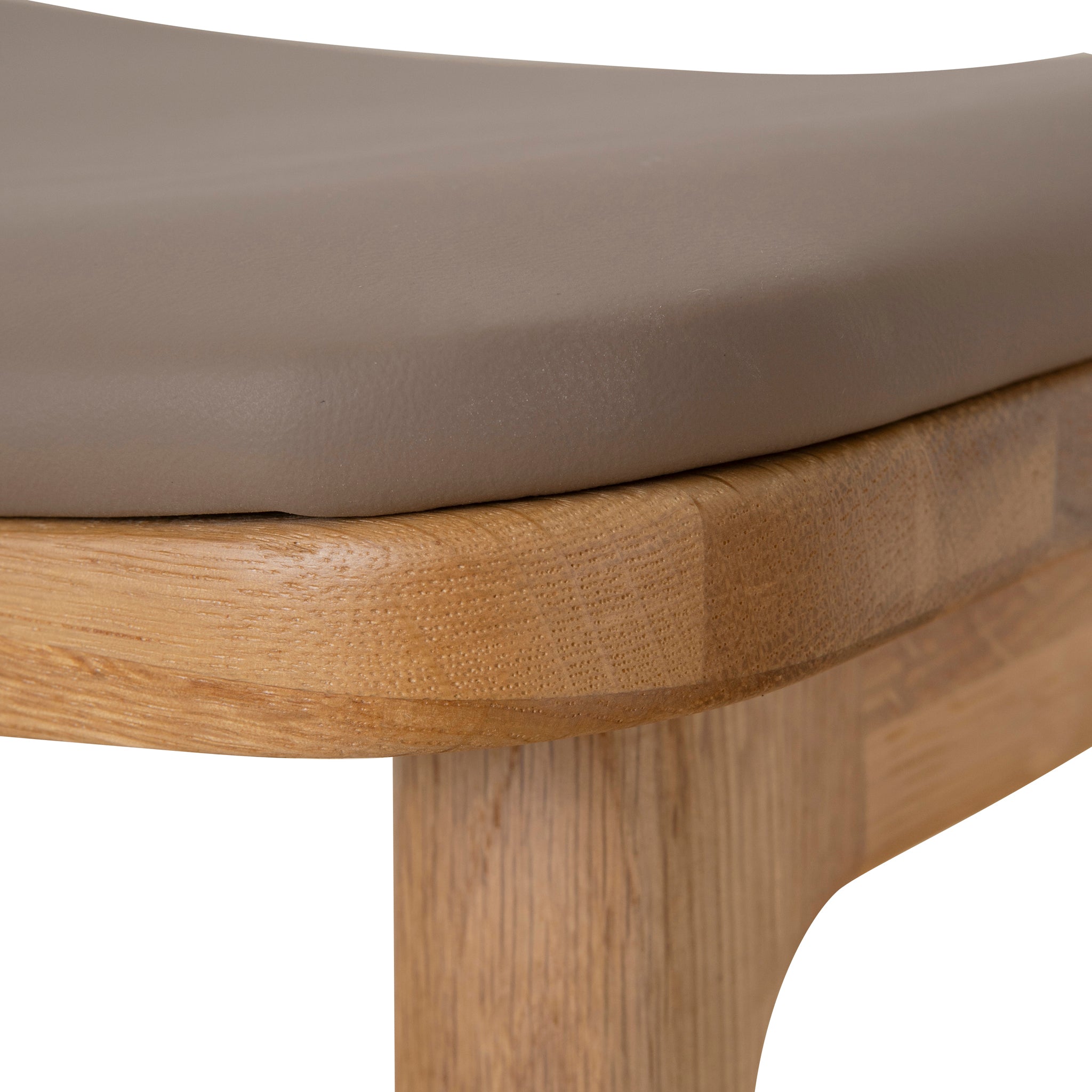 67cm Natural Amalfi Bar Stool - Mocha Brown