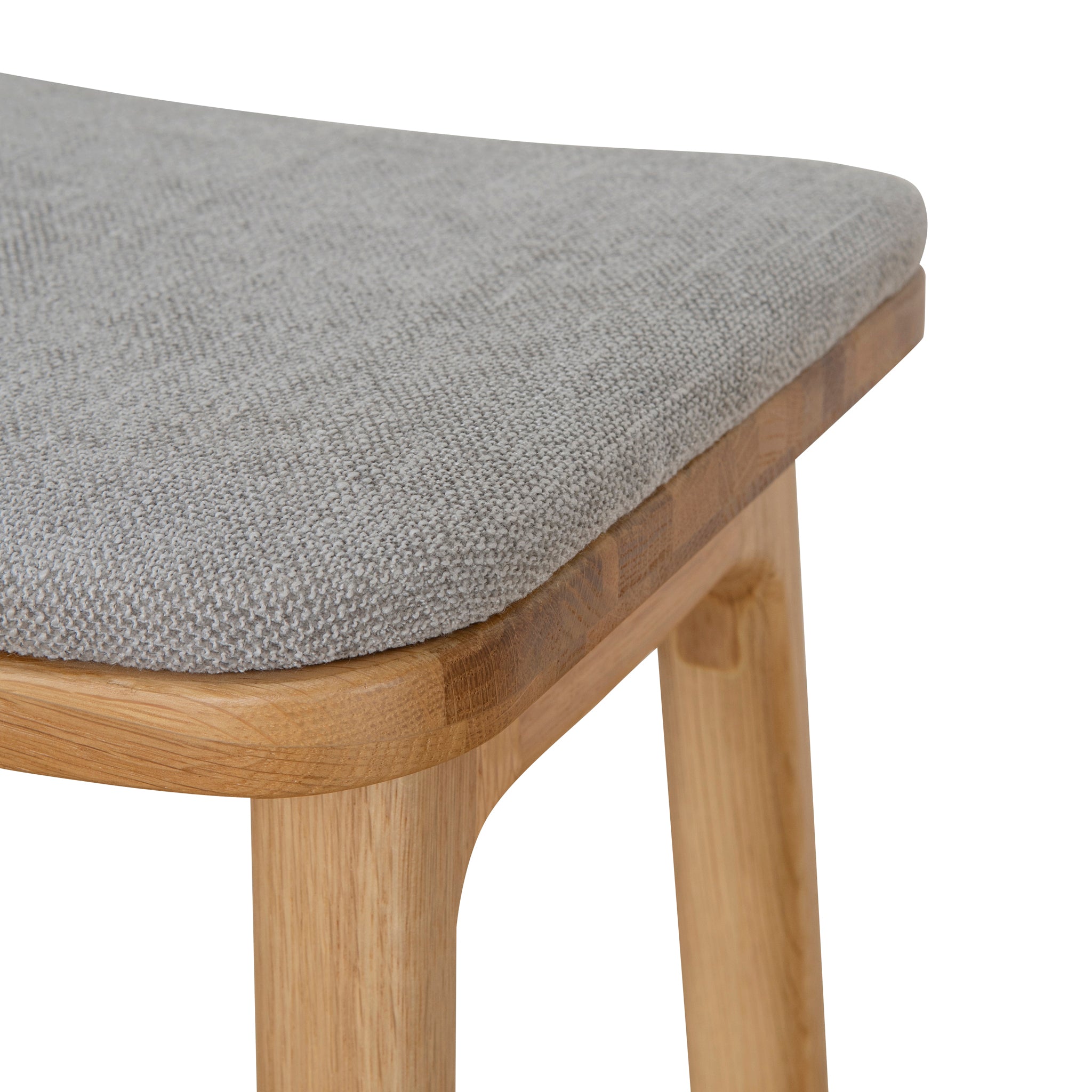 67cm Natural Amalfi Bar Stool - Grey