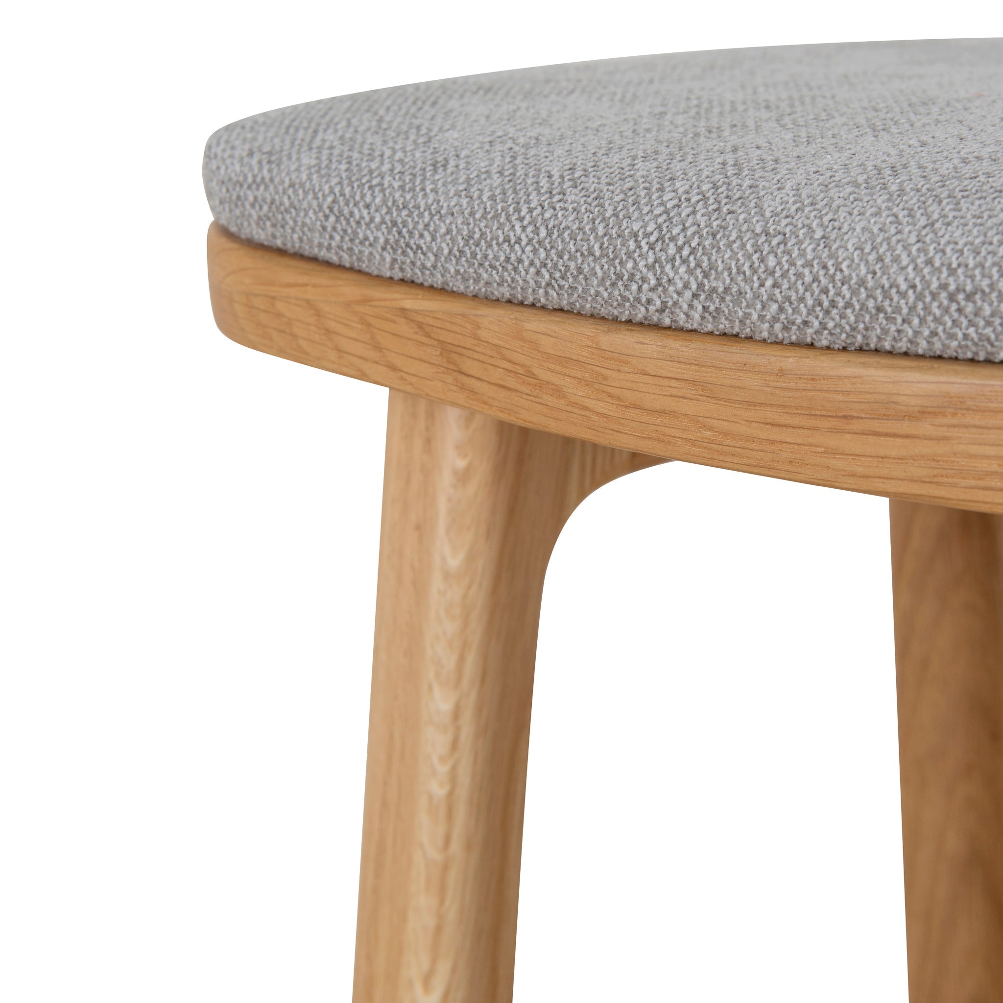 67cm Natural Amalfi Bar Stool - Grey