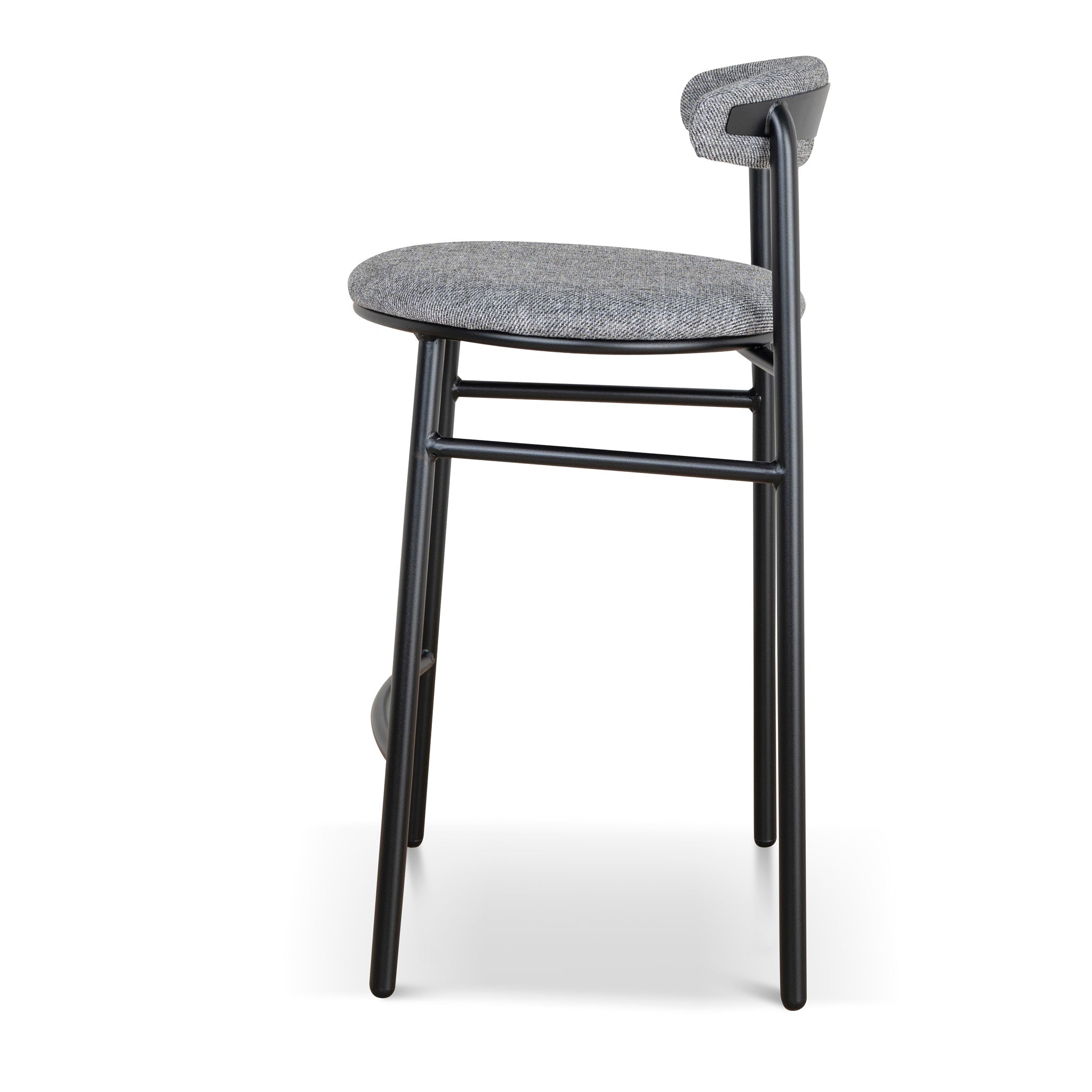 65cm Amalfi Bar Stool - Lava Grey (Set of 2)