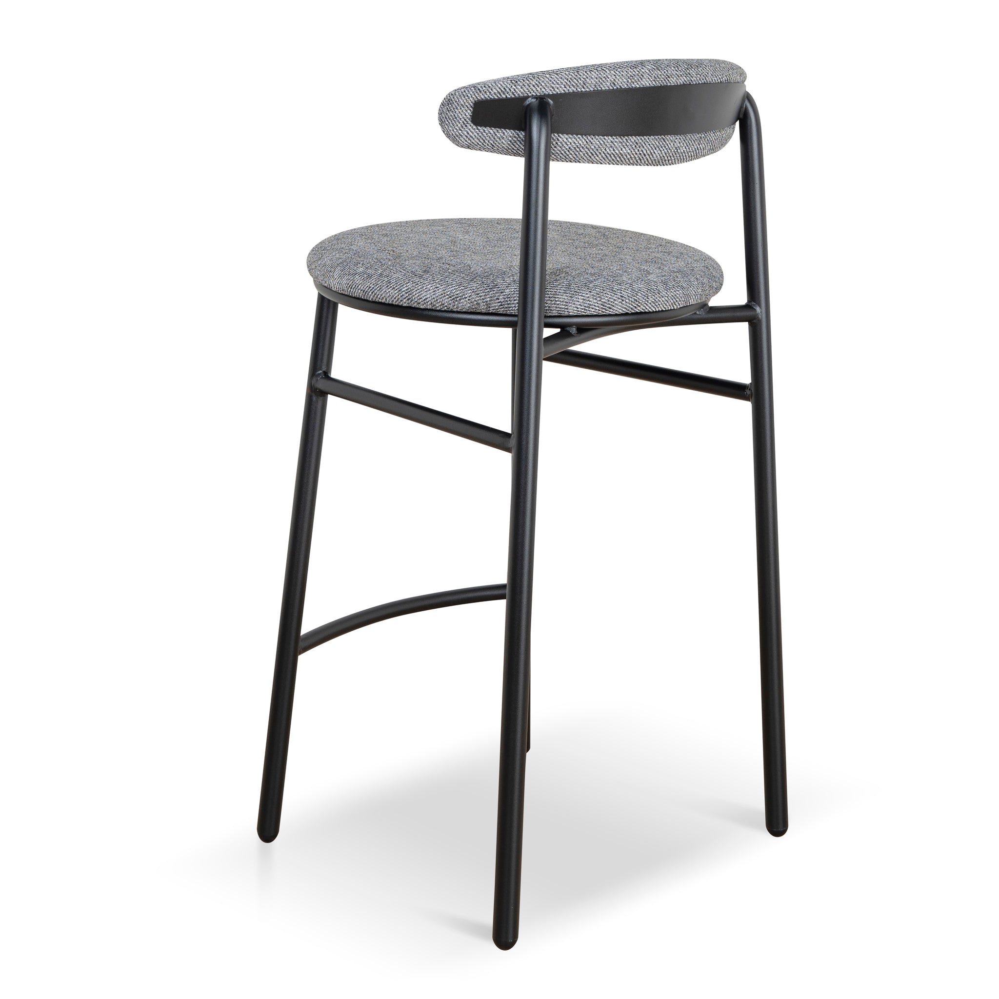 65cm Amalfi Bar Stool - Lava Grey (Set of 2)