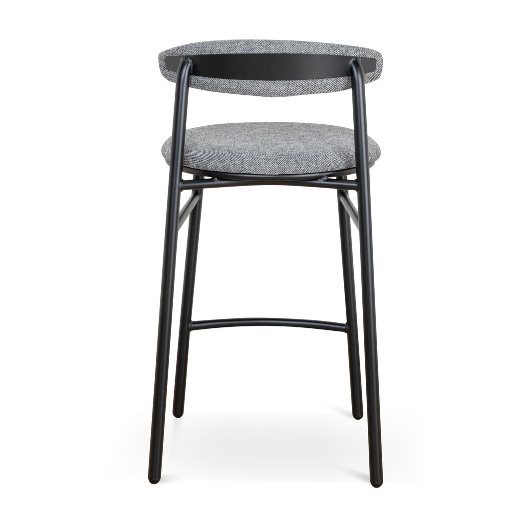 65cm Amalfi Bar Stool - Lava Grey (Set of 2)