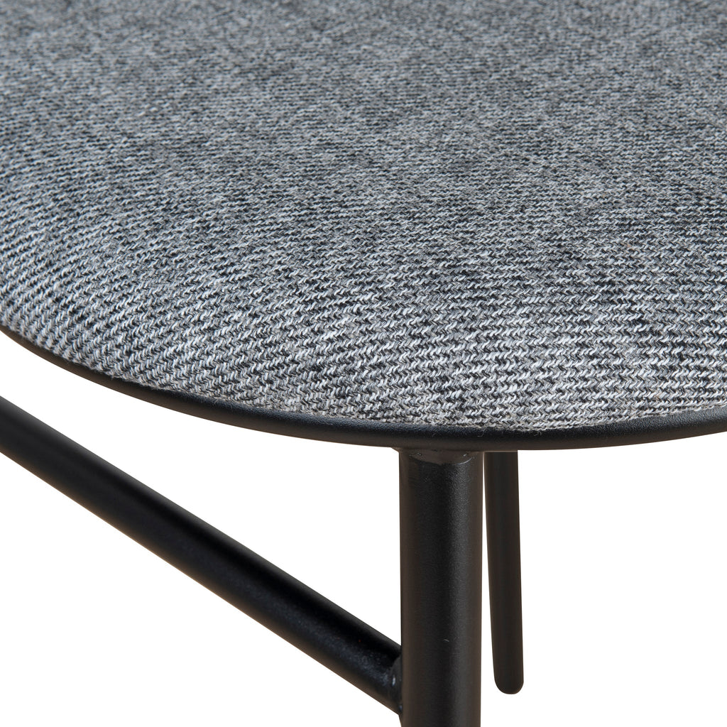 65cm Amalfi Bar Stool - Lava Grey (Set of 2)