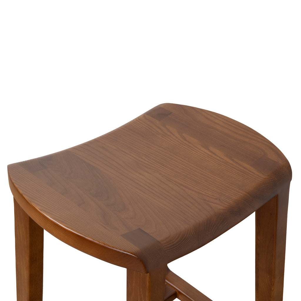 62cm Amalfi Bar Stool - Walnut