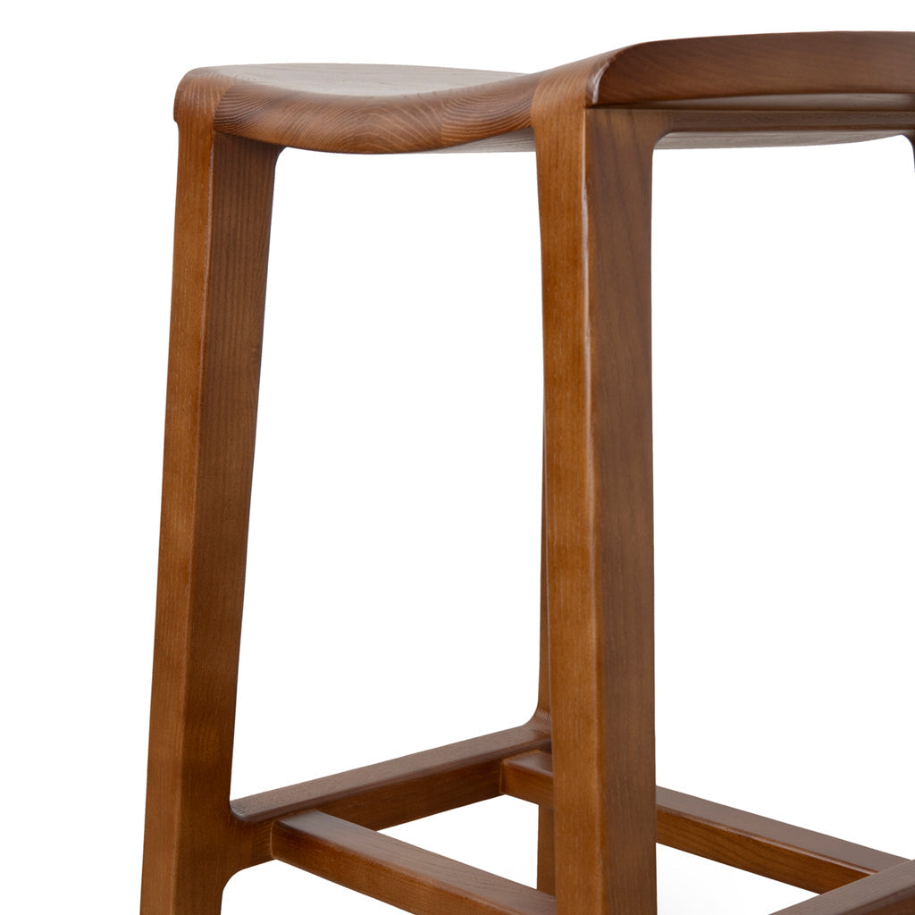 62cm Amalfi Bar Stool - Walnut