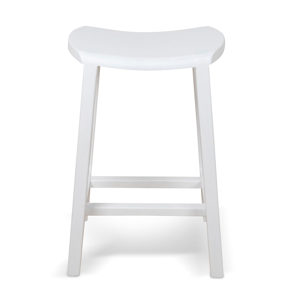 62cm Amalfi Bar Stool - White
