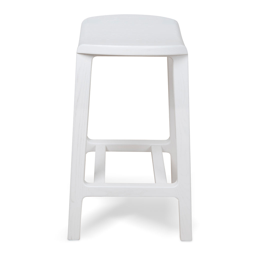 62cm Amalfi Bar Stool - White