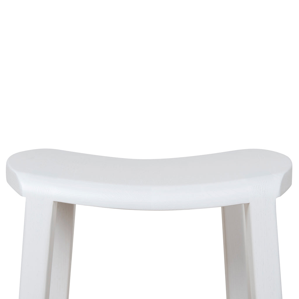 62cm Amalfi Bar Stool - White