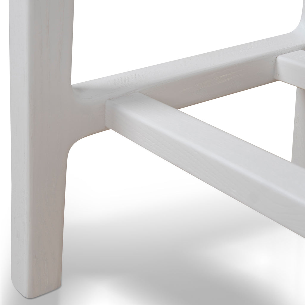 62cm Amalfi Bar Stool - White