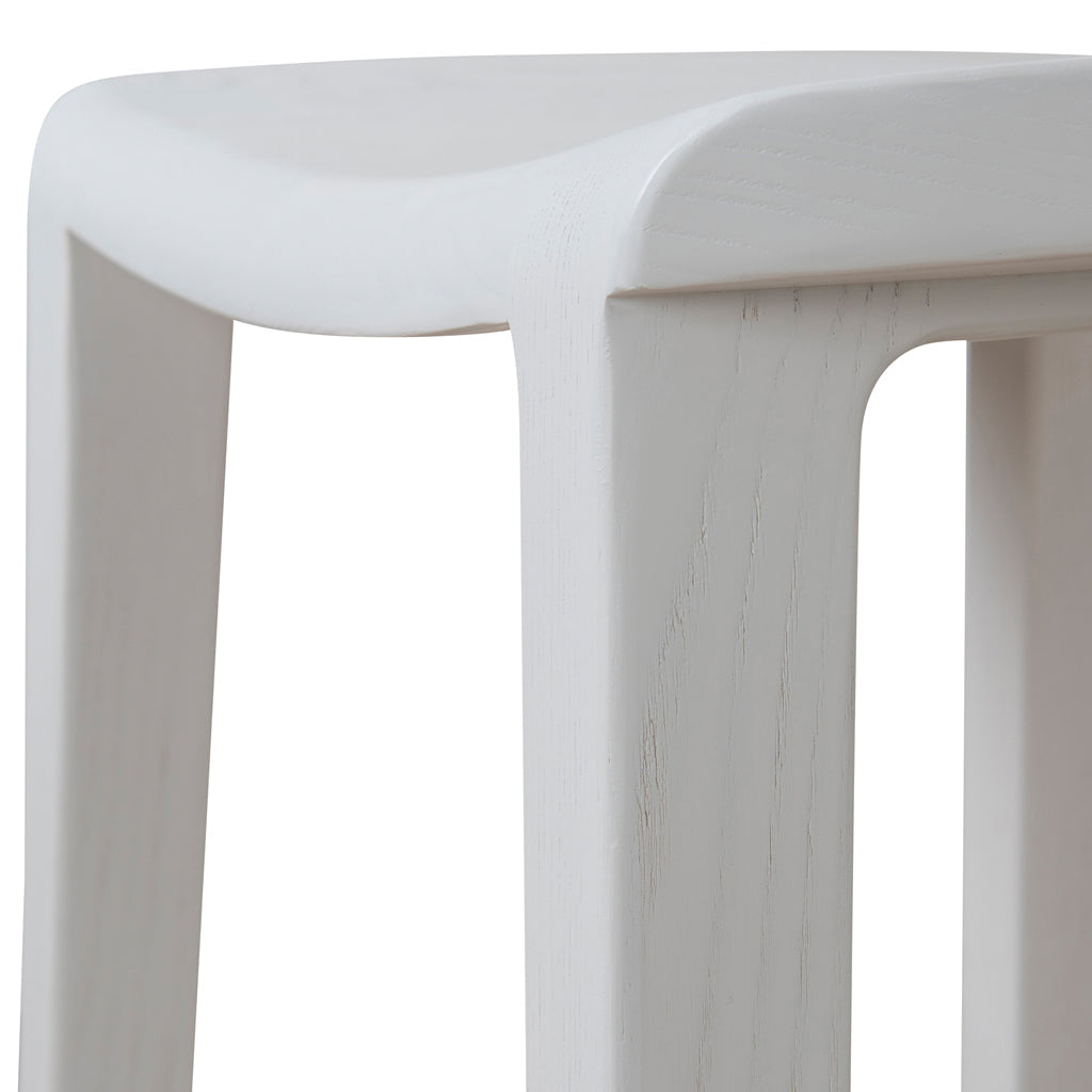 62cm Amalfi Bar Stool - White