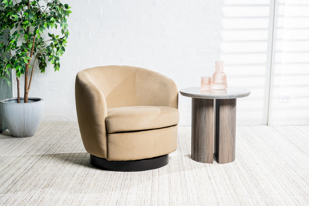 Lento Swivel Occasional Chair Latte