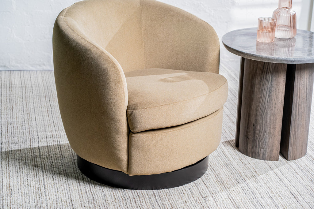 Lento Swivel Occasional Chair Latte