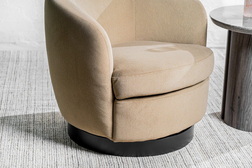 Lento Swivel Occasional Chair Latte