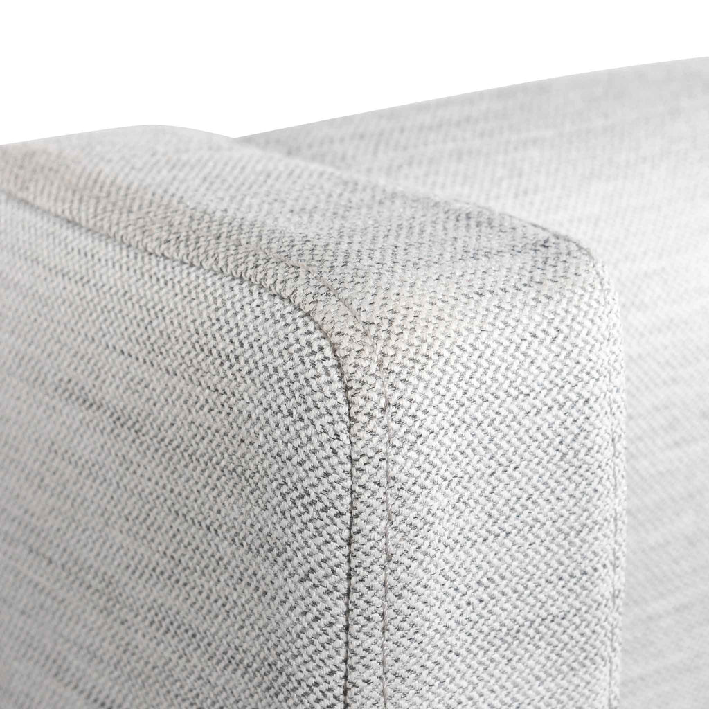 Fabric Single Lazio Bed Frame - Pearl Grey with Storage