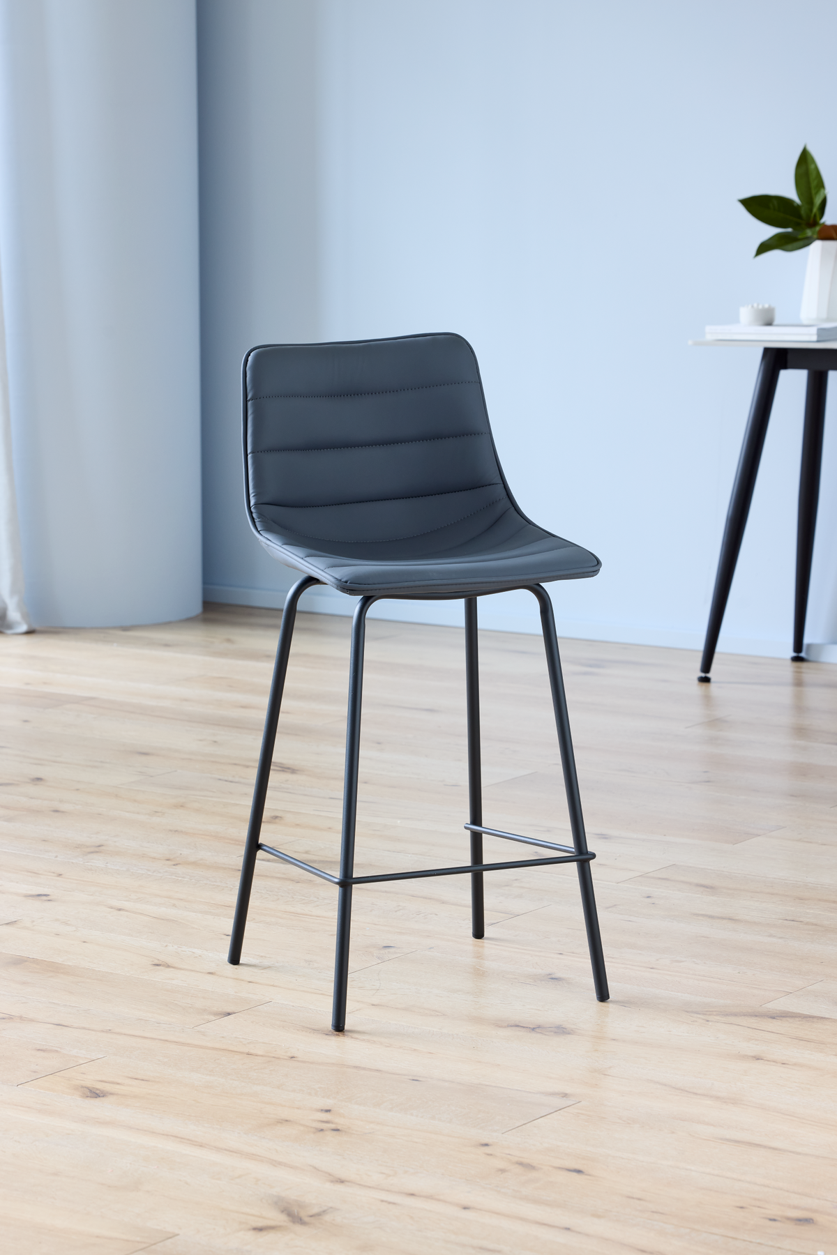 Calviro Bar Stool Charcoal (Set of 2)