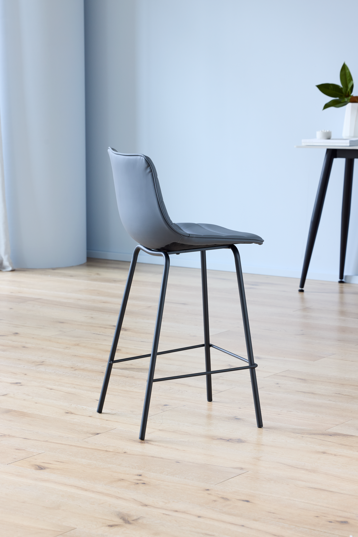 Calviro Bar Stool Charcoal (Set of 2)