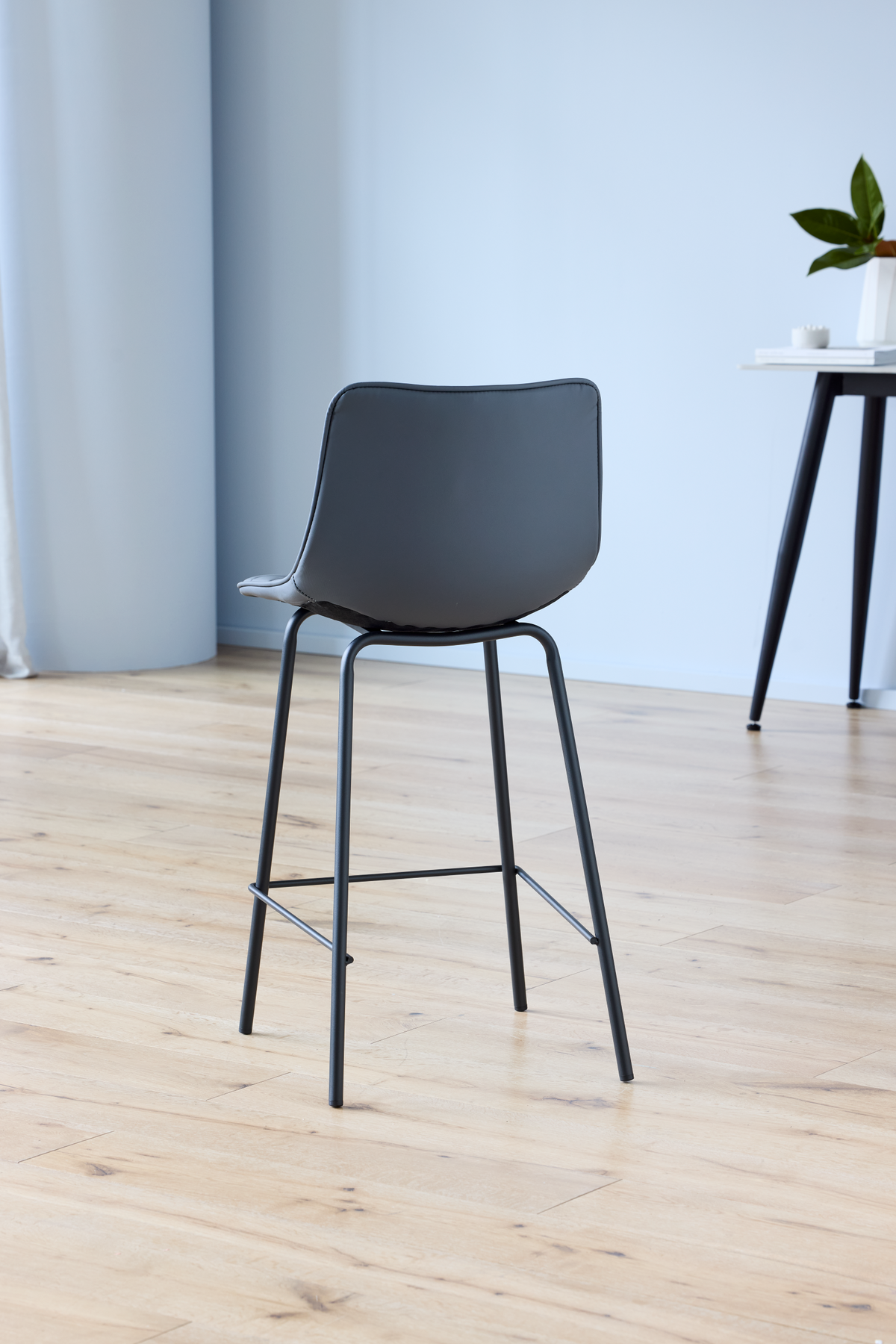 Calviro Bar Stool Charcoal (Set of 2)