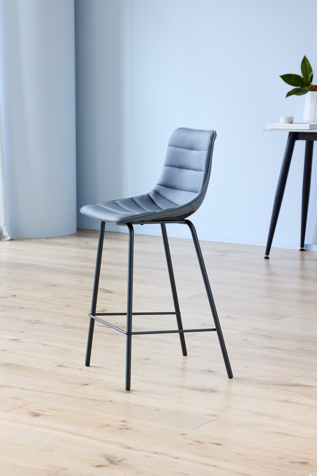 Calviro Bar Stool Charcoal (Set of 2)
