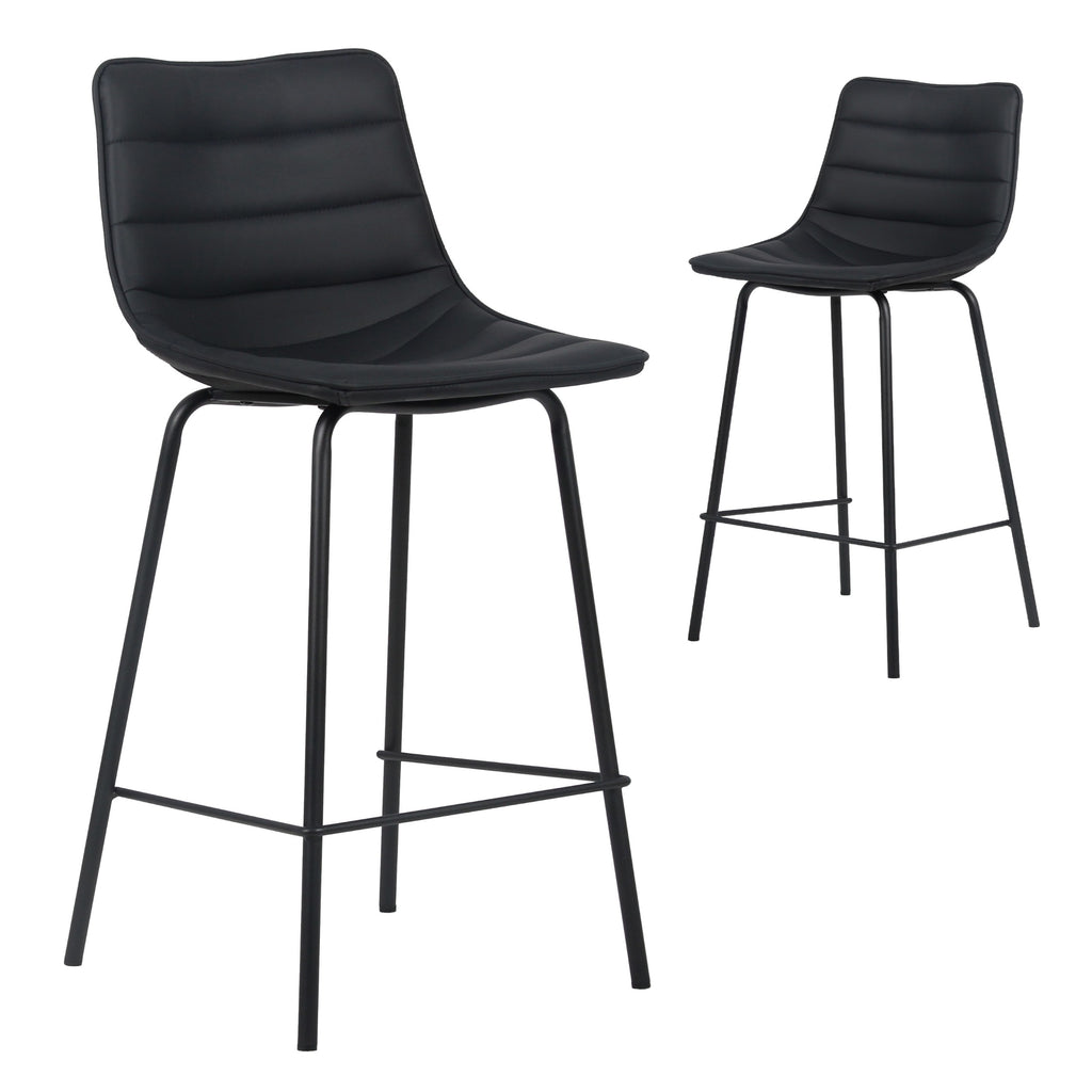 Drift Bar Stool Black (Set of 2)