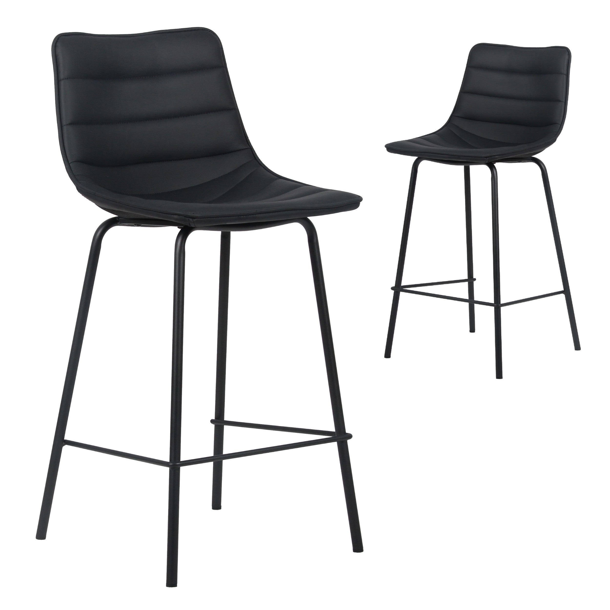 Drift Bar Stool Black (Set of 2)