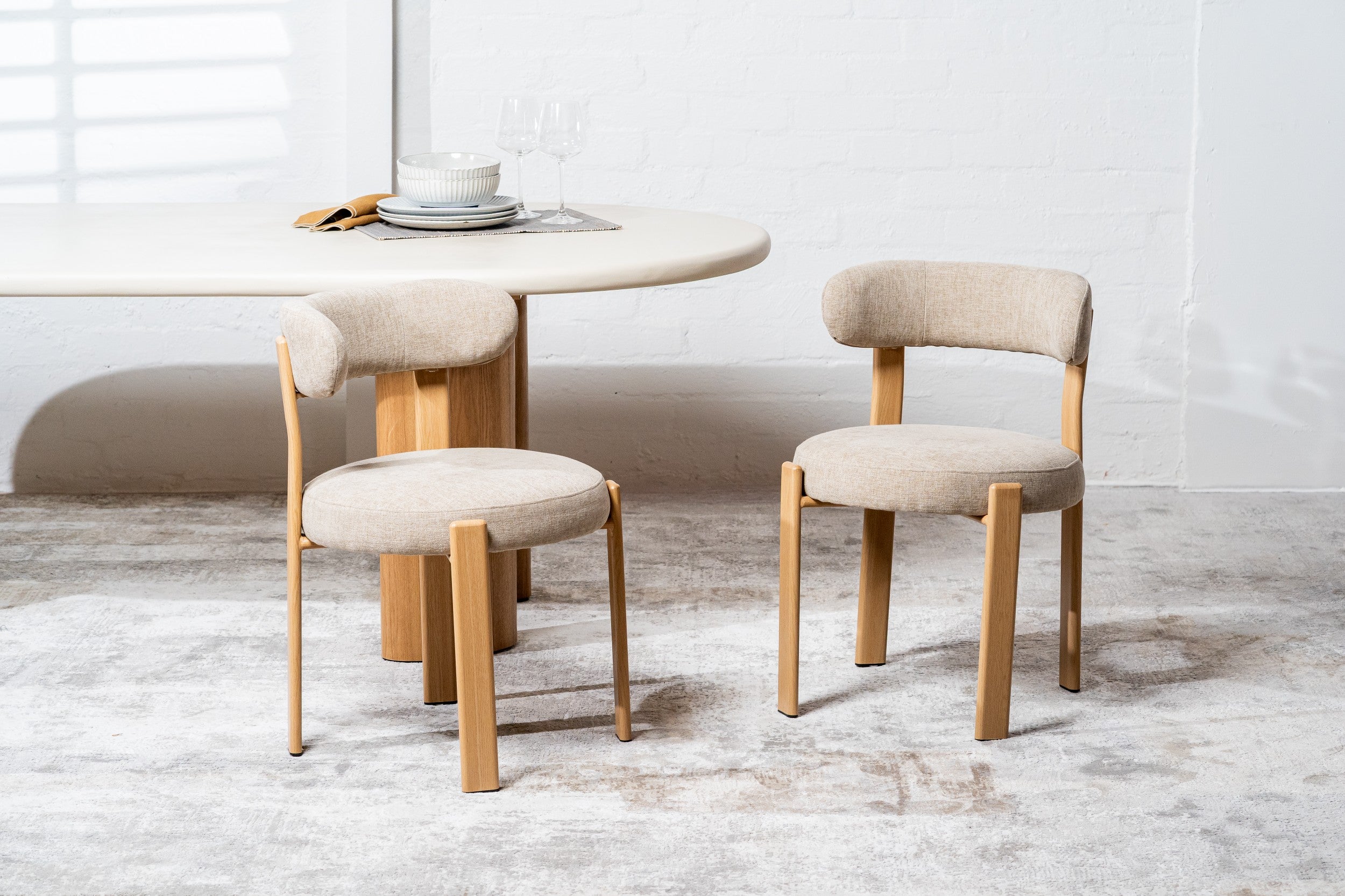Terrace Dining Chair Beige (Set of 2)