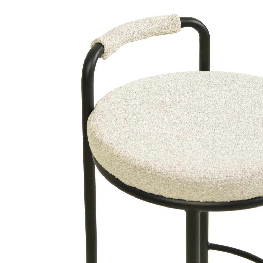 65cm Amalfi Bar Stool - Clay Grey (Set of 2)