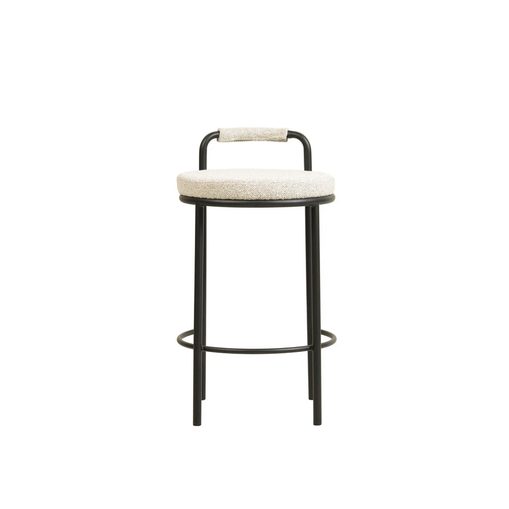 65cm Amalfi Bar Stool - Clay Grey (Set of 2)