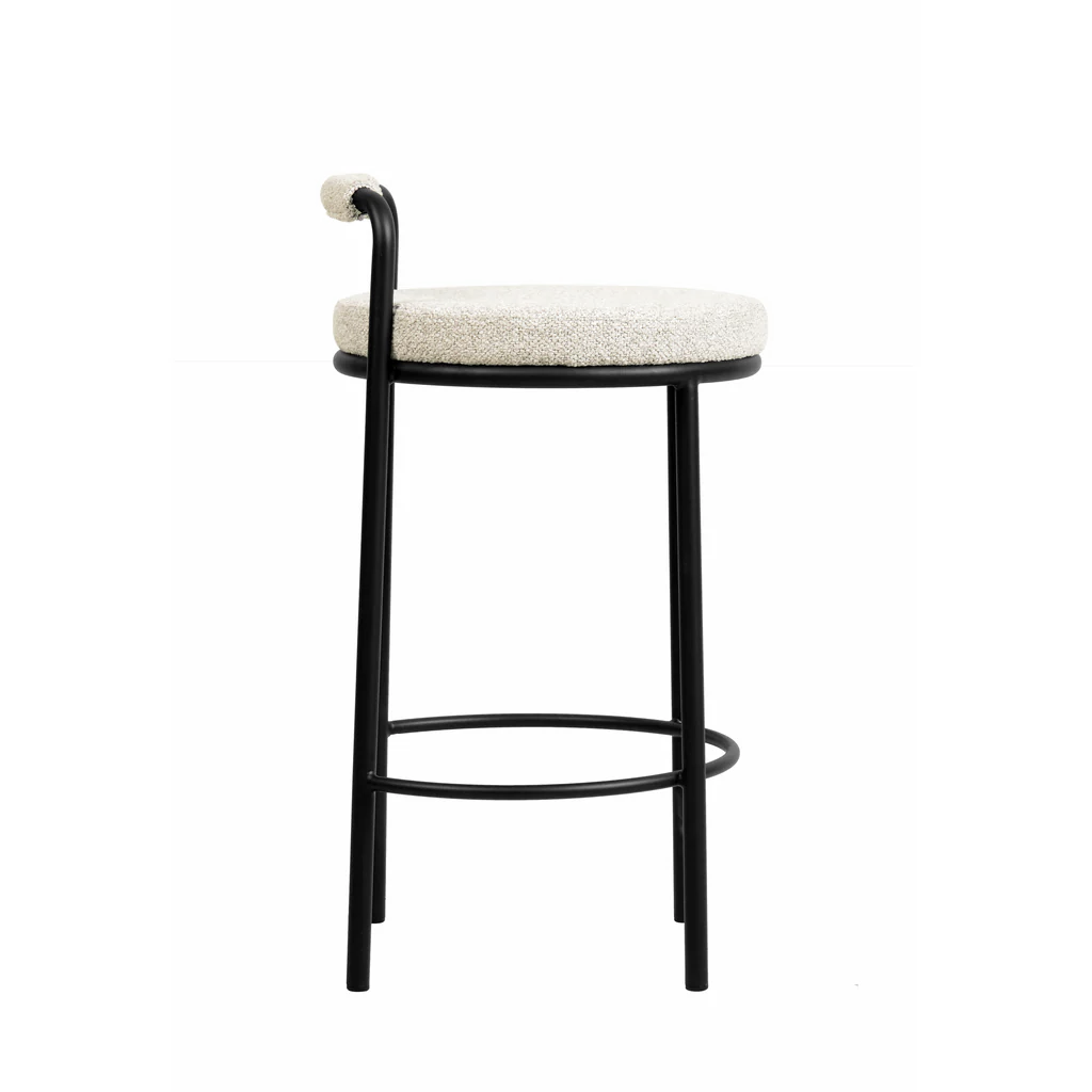 65cm Amalfi Bar Stool - Clay Grey (Set of 2)