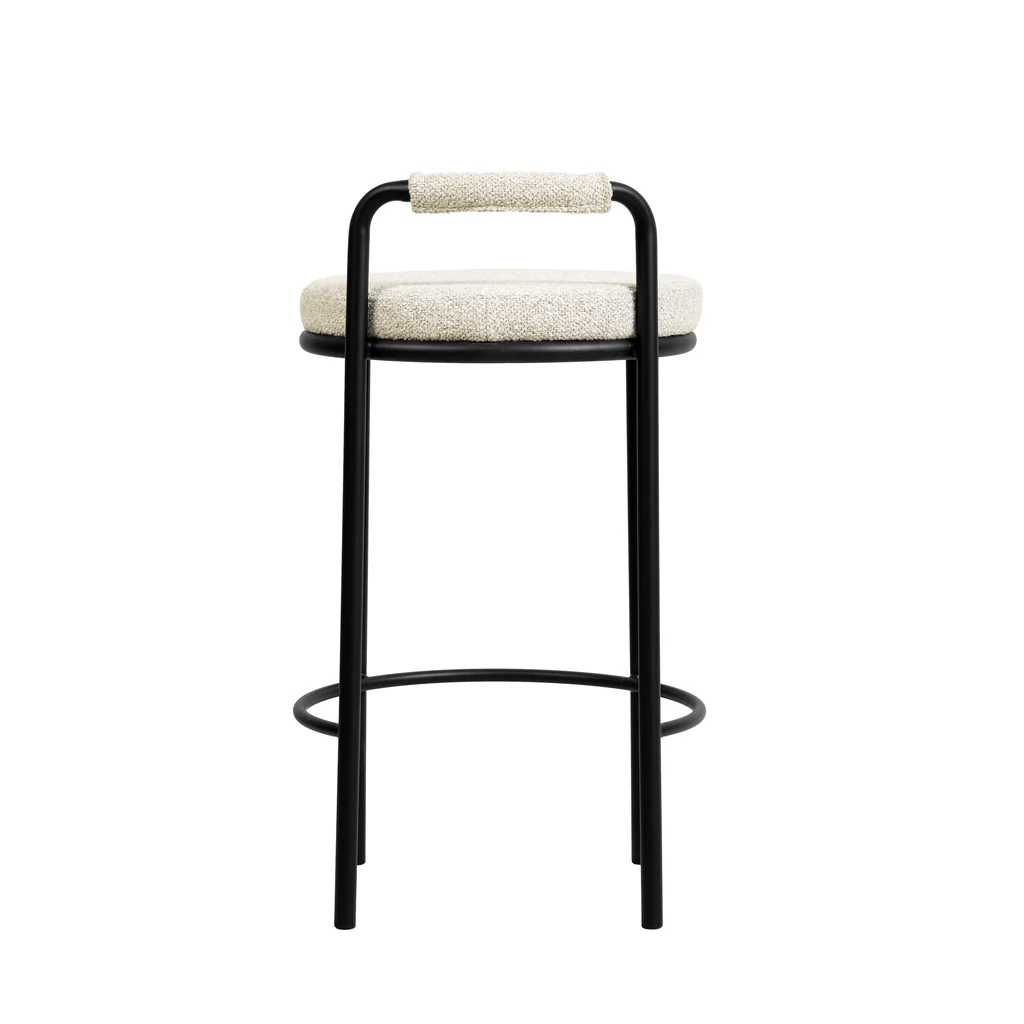 65cm Amalfi Bar Stool - Clay Grey (Set of 2)