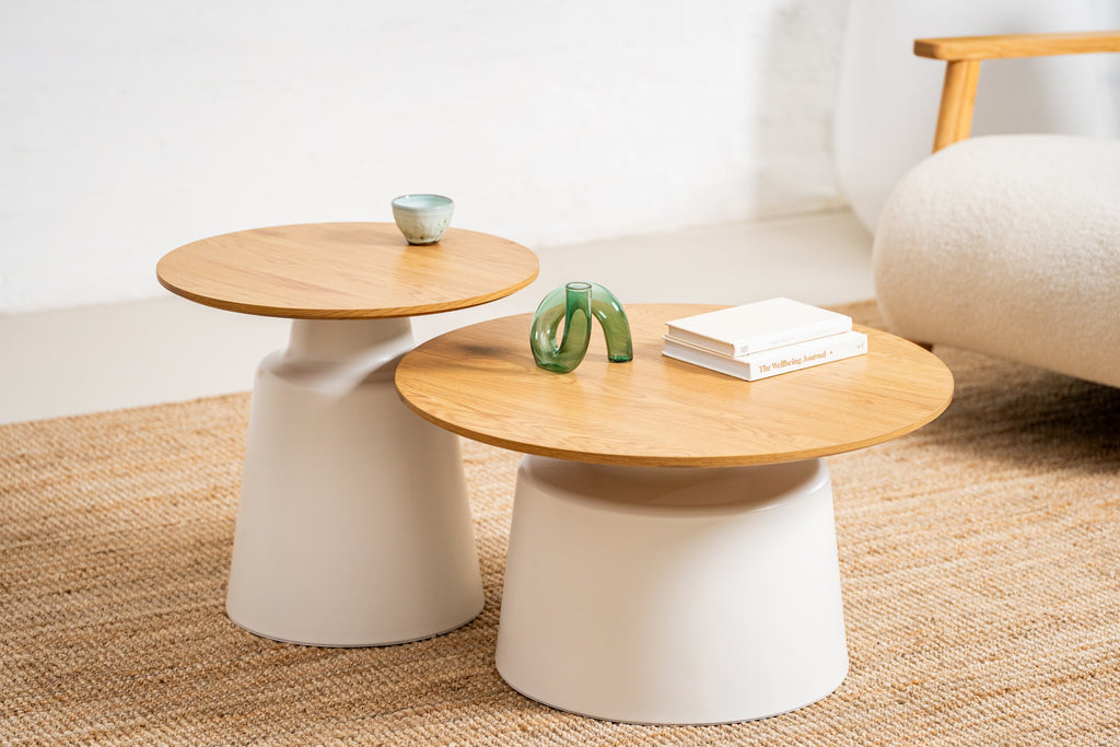 Alcove Coffee Table Set Oak