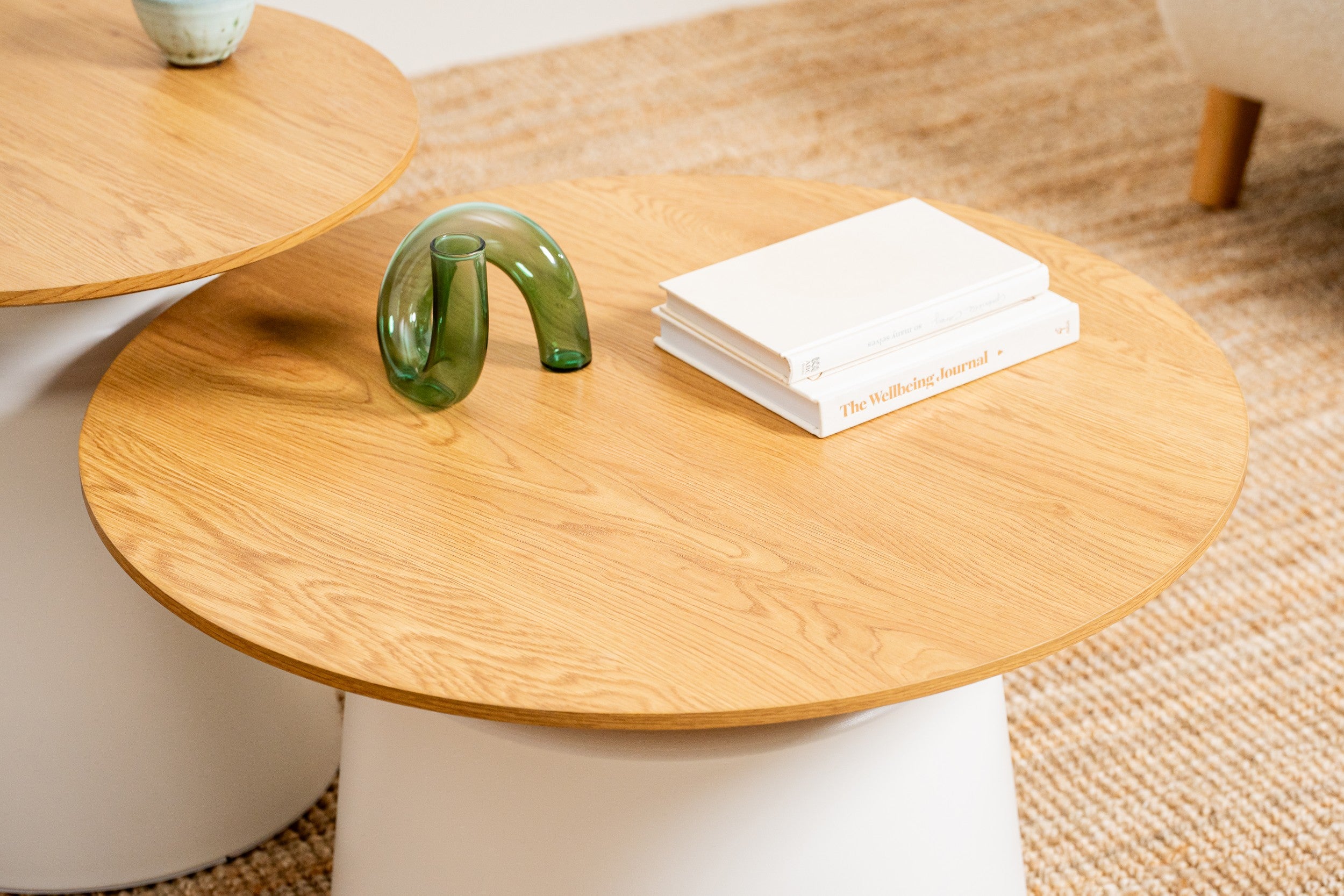 Alcove Coffee Table Set Oak