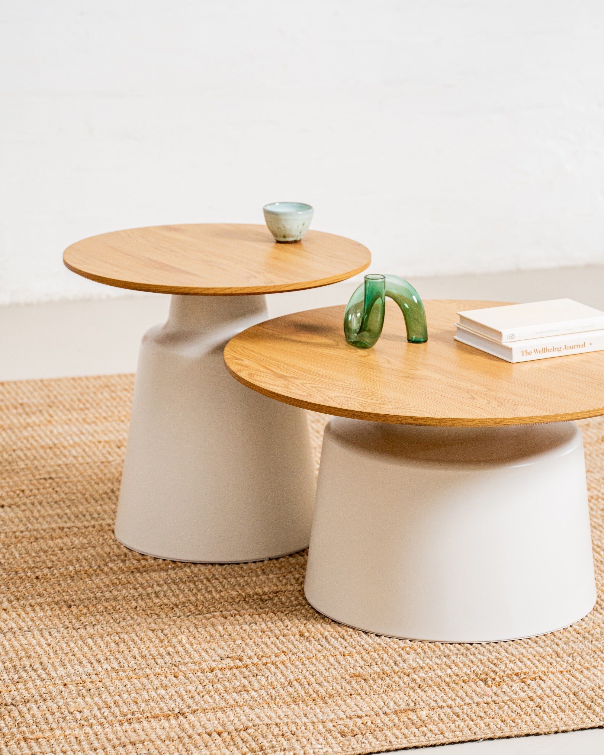 Alcove Coffee Table Set Oak