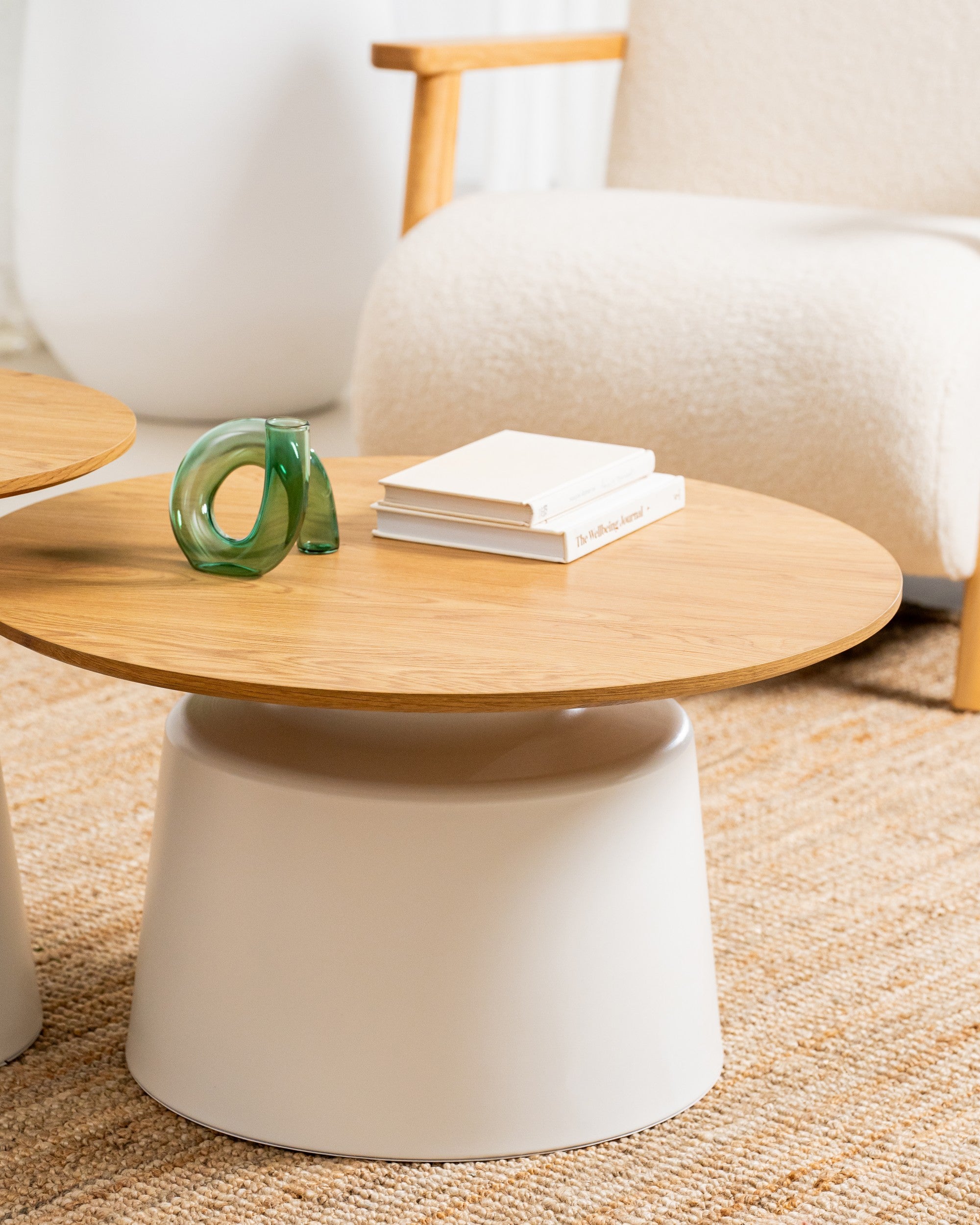 Alcove Coffee Table Set Oak