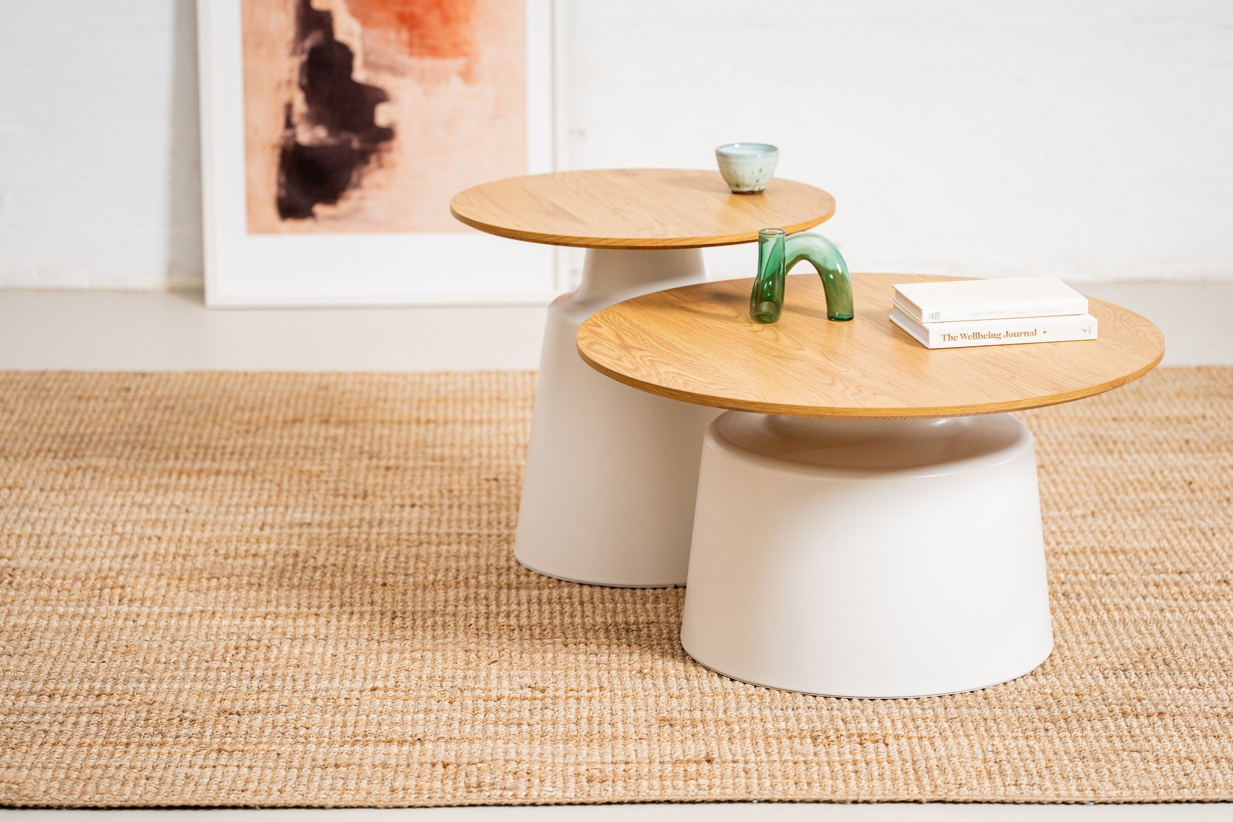 Alcove Coffee Table Set Oak