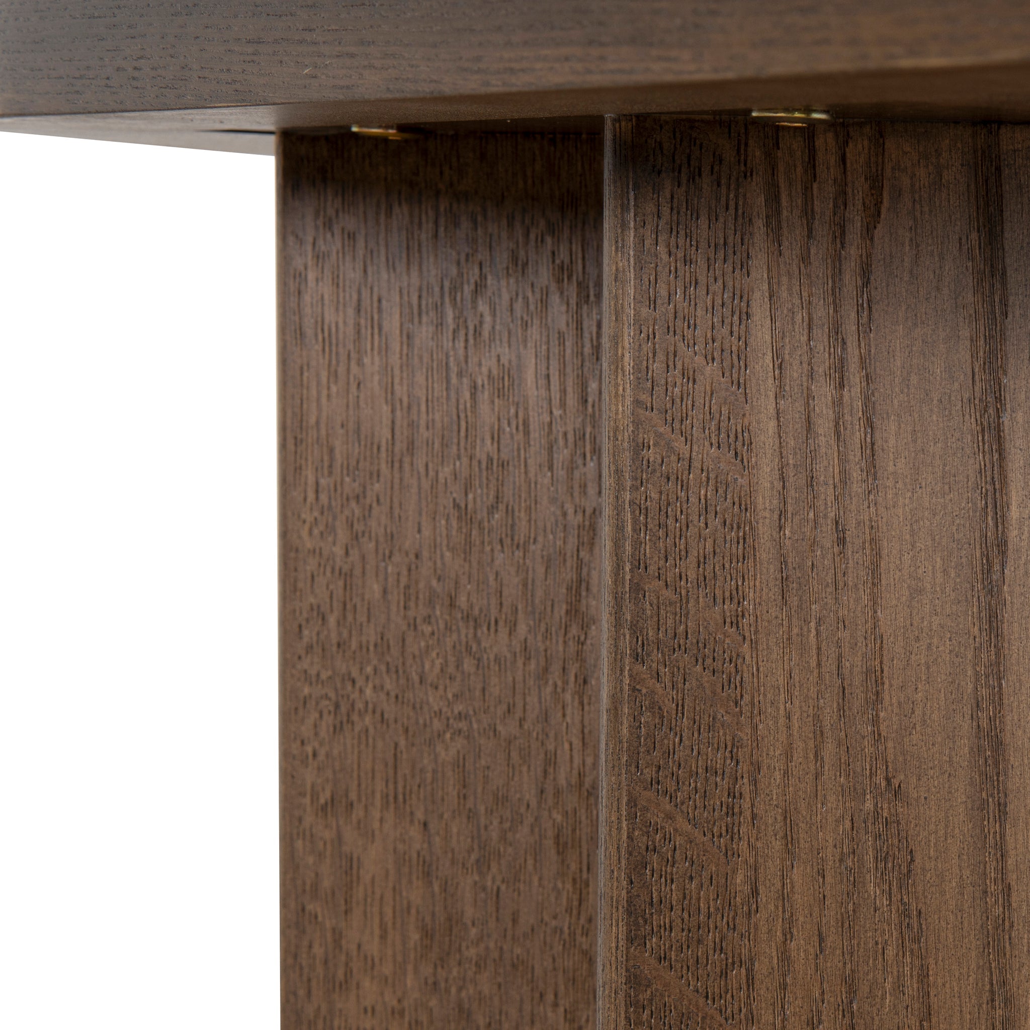 1.3m Pill Shape Ferrara Console Table - Caramel Oak