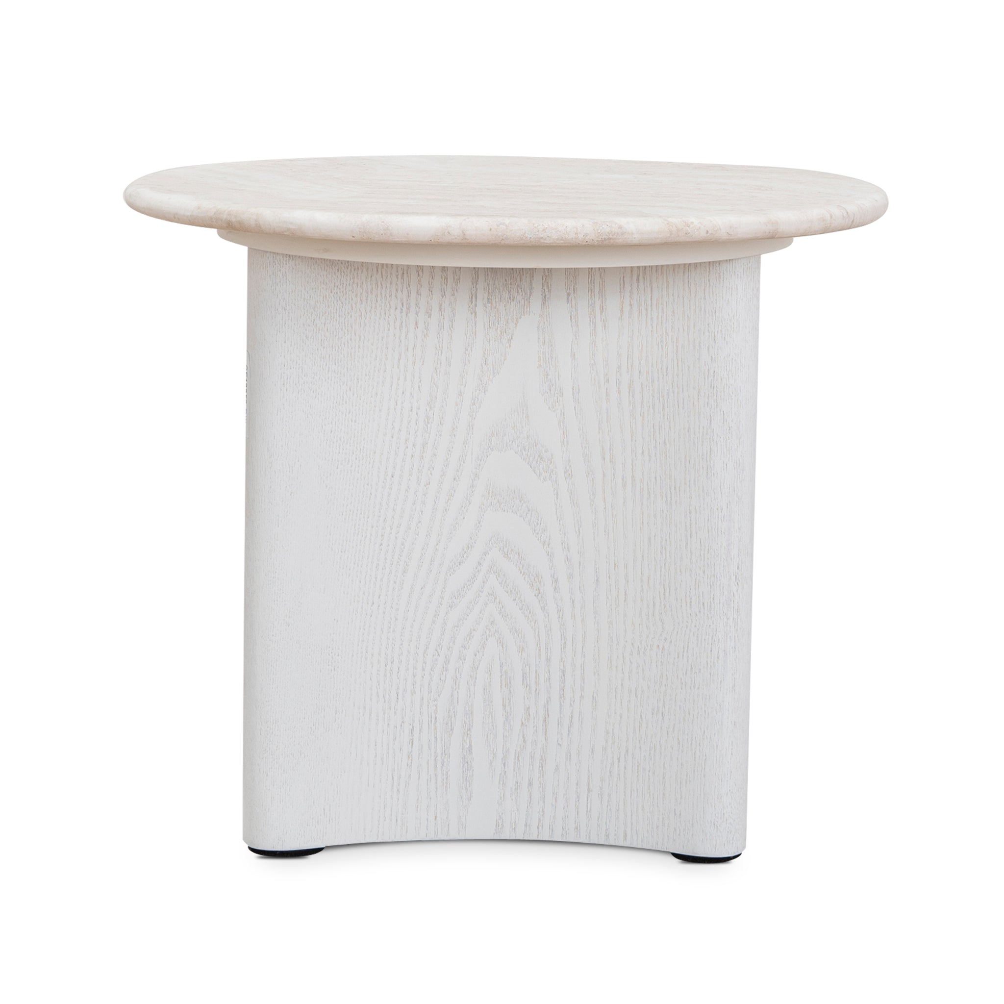 Nested Travertine Venezia Coffee Table - White