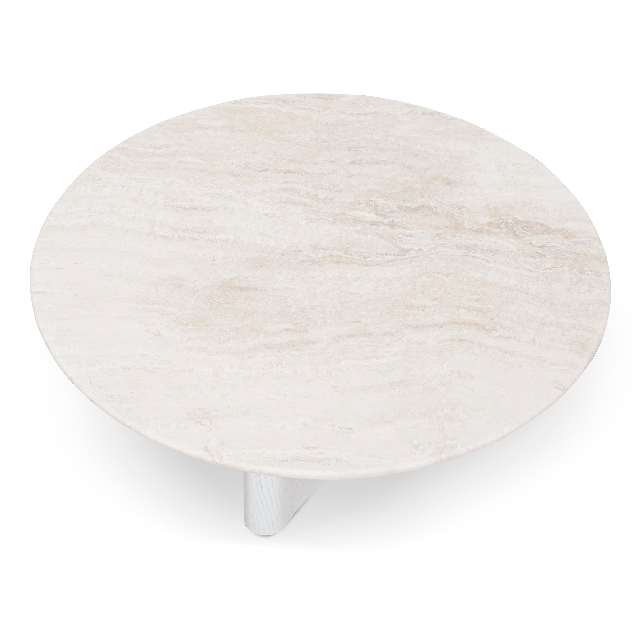 Nested Travertine Venezia Coffee Table - White