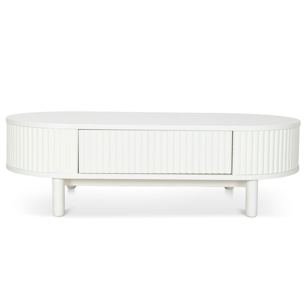 1.2m Venezia Coffee Table - Warm White