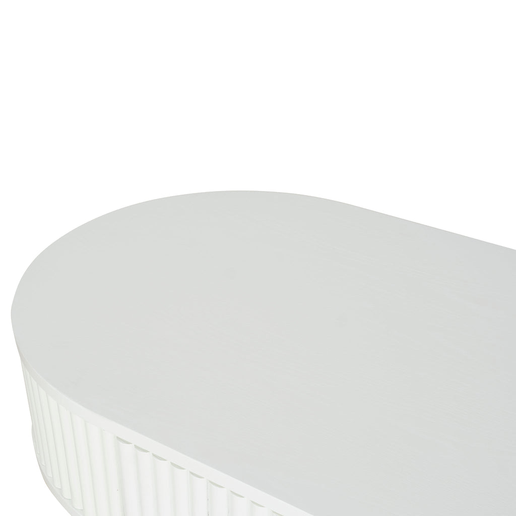 1.2m Venezia Coffee Table - Warm White