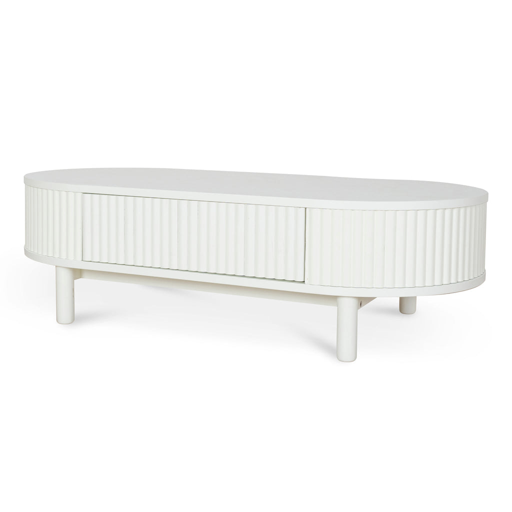 1.2m Venezia Coffee Table - Warm White