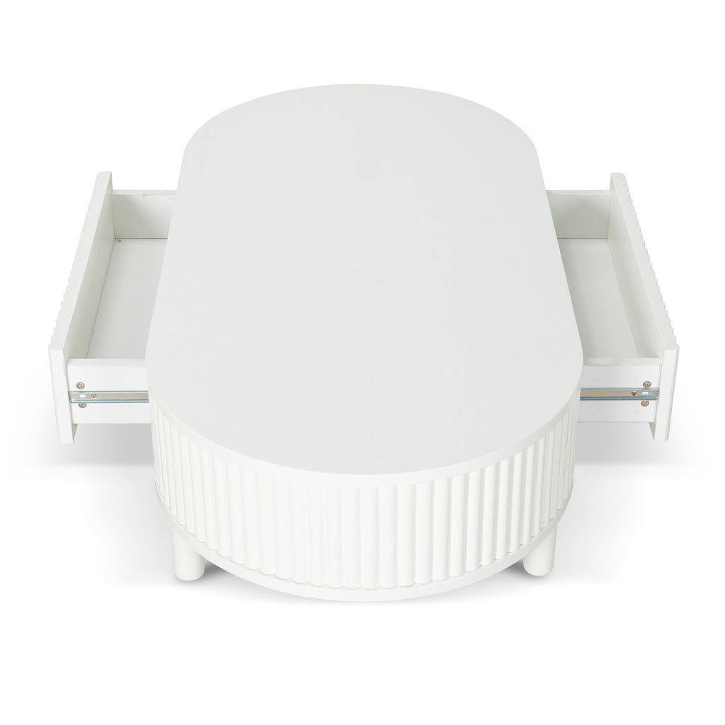 1.2m Venezia Coffee Table - Warm White