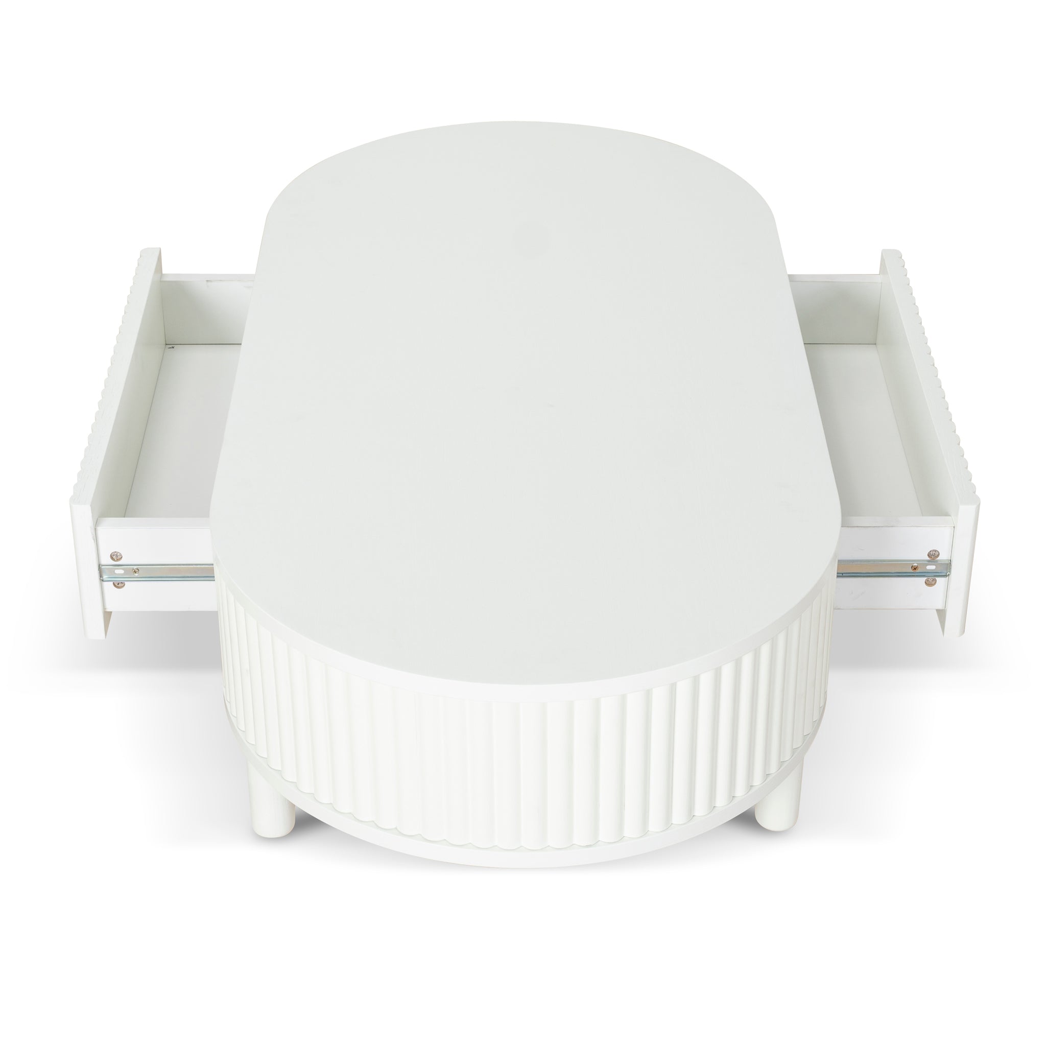 1.2m Venezia Coffee Table - Warm White