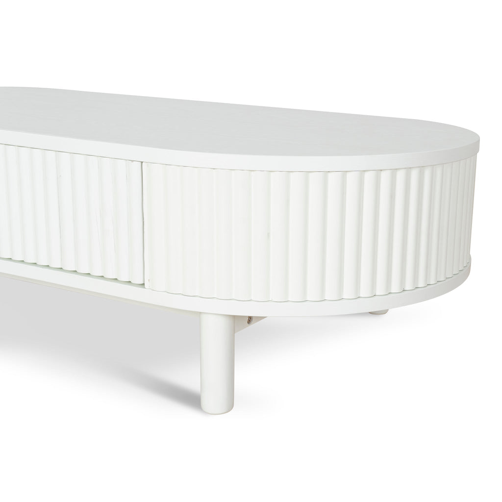 1.2m Venezia Coffee Table - Warm White