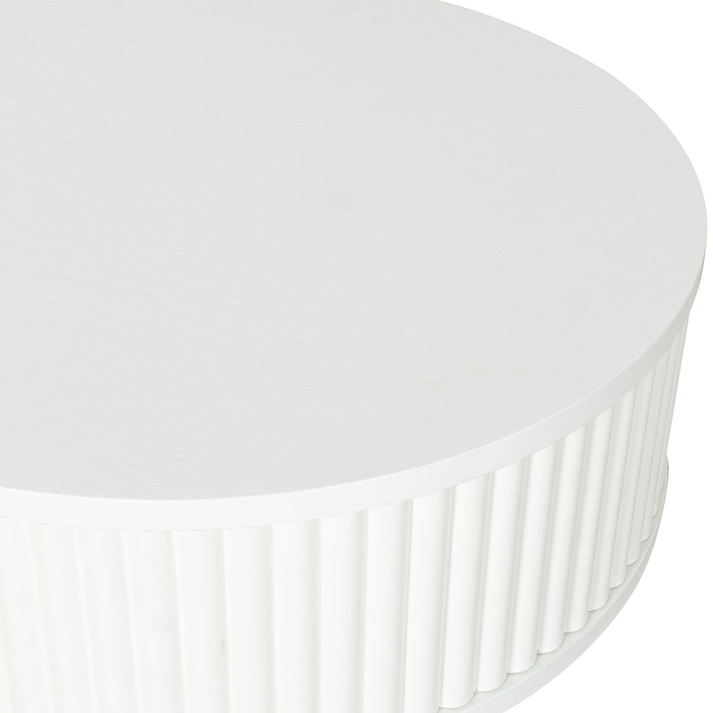 1.2m Venezia Coffee Table - Warm White