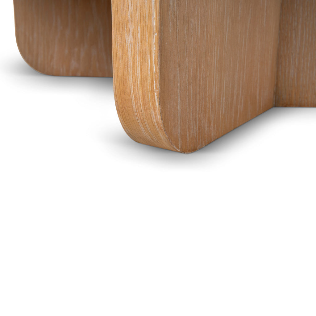 90cm Round Travertine Venezia Coffee Table - Natural
