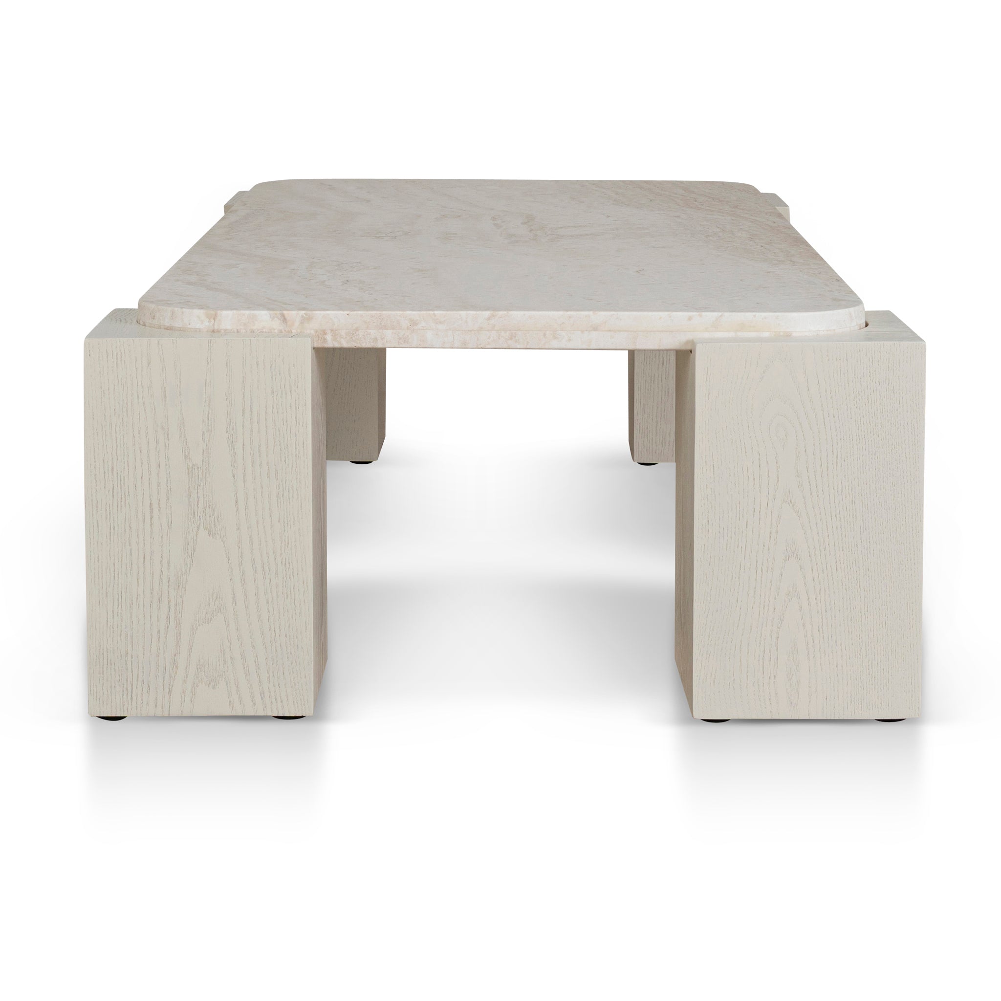 1.26m Travertine Venezia Coffee Table - Ivory Oat